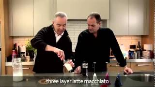 aerolatte  milk frother makes three layer caffè latte macchiato [upl. by Aicnarf]