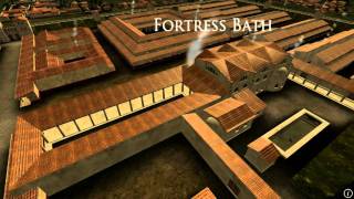 Animation of ancient Roman Fort in Caerleon Wales [upl. by Cherye]