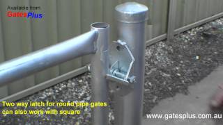 Gate Latch 2 way for round pipe and square [upl. by Primrosa]