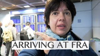 ARRIVING AT FRANKFURT AIRPORT FRA  GOING TO LONG DISTANCE TRAIN STATION [upl. by Nerrak]