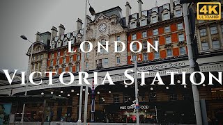 London Victoria Station Walk Through England 4K [upl. by Valerio251]