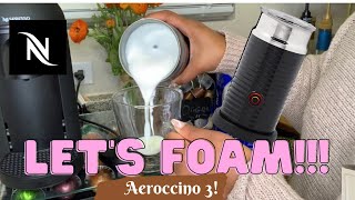 How To Foam Milk With Aeroccino 3 Make Coffee With Foam Tips amp Tricks  Easy Foamed Latte Recipe [upl. by Airuam]