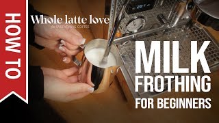 How To Milk Frothing for Beginners 5 Tips [upl. by Teyugn853]