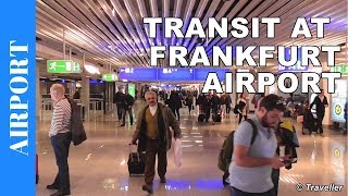 TRANSIT WALK AT FRANKFURT Airport FRA Terminal 1  Connection Flight Transfer Arriving amp Departing [upl. by Linneman523]